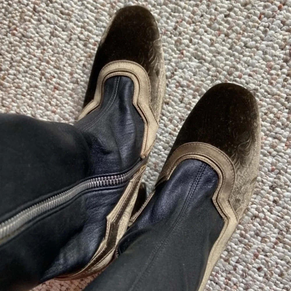 $795 “I’m really here to party” boots by MR in collab with Net a Porter size 6